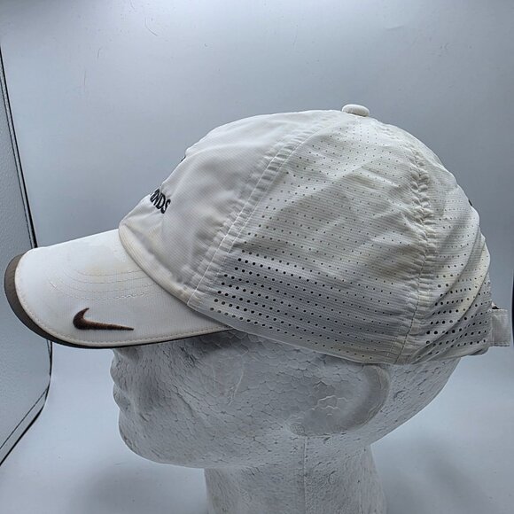 Nike Adjustable White Baseball Cap Pacific Funds Athletic Outdoors Running Walk - Picture 2 of 9